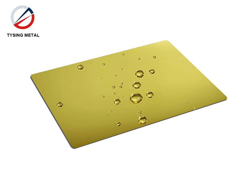 Gold Mirror Stainless Steel Sheet