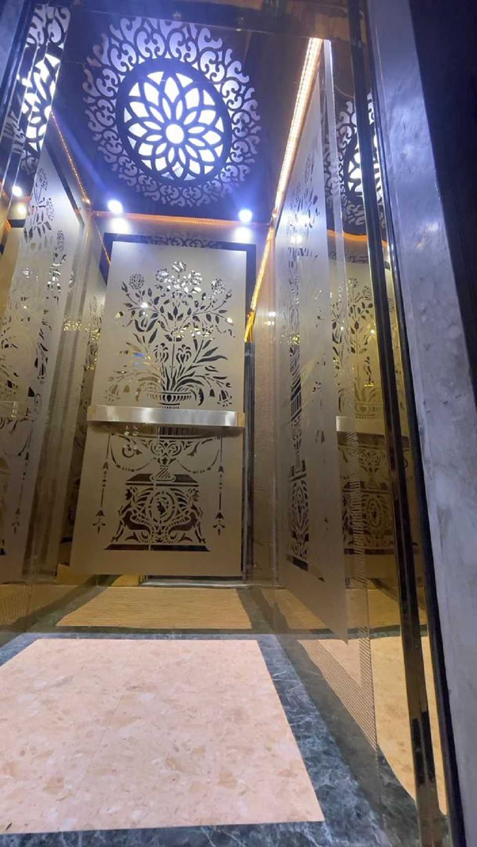 Stainless steel elevator decorative panel